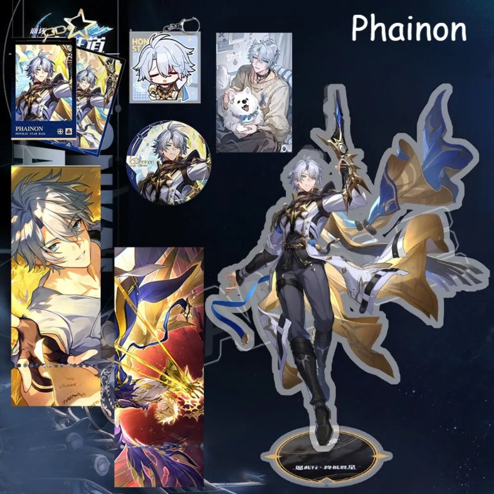 Honkai: Star Rail Anime Merch Pendant Phainon‌‌ Acrylic Stand Badge Small Card Backpack Desk Decoration Ornament Gift for Fan