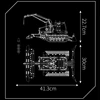 MOLD KING 기술 리모컨 설원 엔지니어링 트럭 빌딩 블록, DIY 자동차 모델 벽돌 장난감, 어린이 소년 선물, 17051 6
