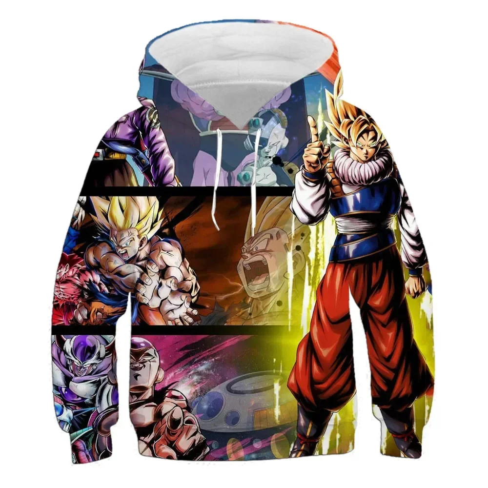 Dragon Ball Children's Wukong Hoodie Autumn New Children's Clothing Children's Hoodie Boy Cartoon 3d Hoodie Fashion Cool