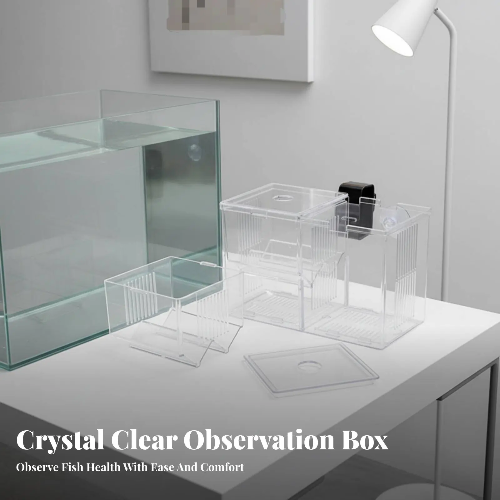 

Многофункциональный аквариумный бокс-разделитель для разведения рыбок: бетт, гуппи и других видов.