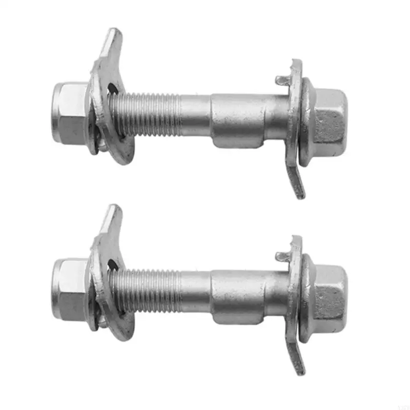 Wheel Alignment Adjustment Bolts, 2-Pack Threaded Steel Assemblies for Setting and Retaining Wheel Position During Service X37F
