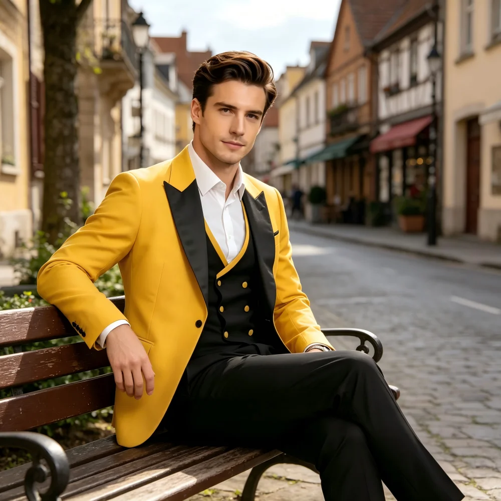 

Королевский синий мужской свадебный костюм-тройка: пиджак, жилет и брюки для жениха и шаферов