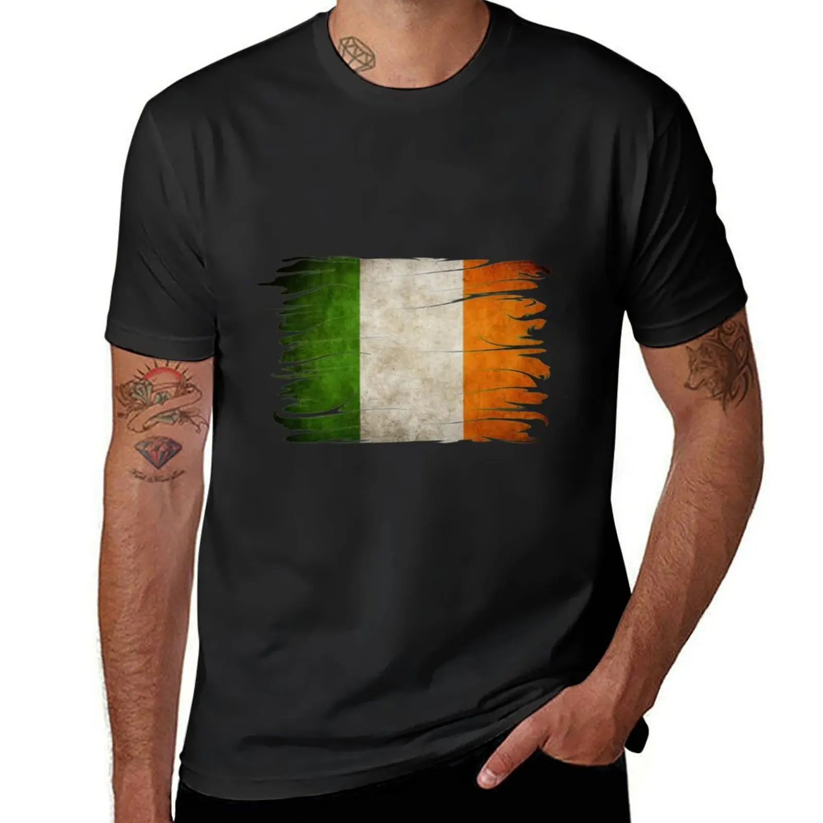 Ireland T-Shirt anime clothes Blouse summer top mens graphic t-shirts