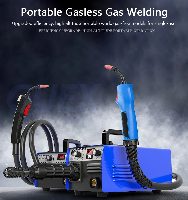 NBC280 Mini Gas-free Welding Machine Welding Semiautomatic Device Gas Welding Carbon Dioxide Gas Shielded Welding Machine