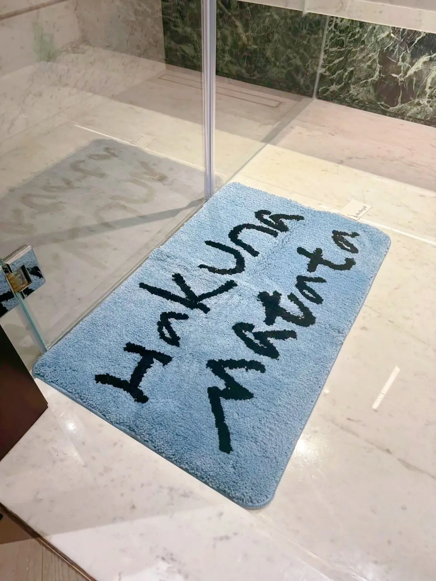 ins Korean simple bedroom imitation velvet carpet household door mat thickened bathroom absorbent non-slip floor mat