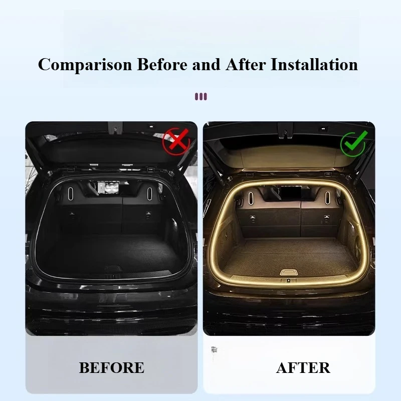 Trunk Ambient Light with Tail Lighting Decorative Light Auto Interior Supplies Modification Accessories For Avatr 06/07/11/12