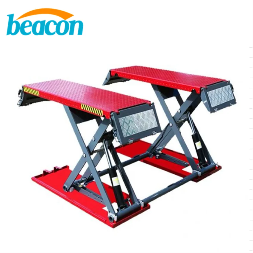 Hydraulic Garage Car Ramps Jack Electric Scissor Lift Platform For Hydraulic Car Floor Lifting Wash Ramp