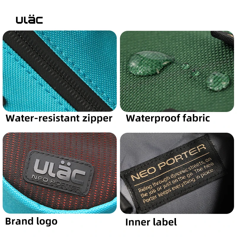 ULAC Neo Porter Cycling Accessories Pouch Waterproof Road Bike Bagpack Bicycle Handlebar Bag 1.1/1.5/2.7L MTB Front Tube Pannier