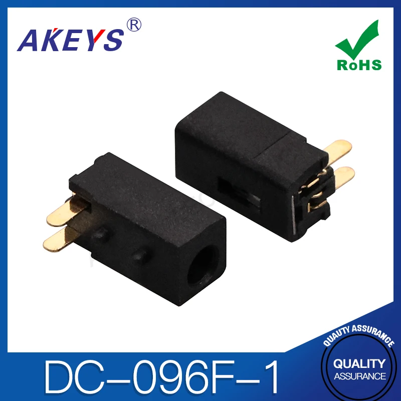 20pcs DC-096F-1 power interface vertical column earless high-temperature resistant DC connector mobile phone charging socket
