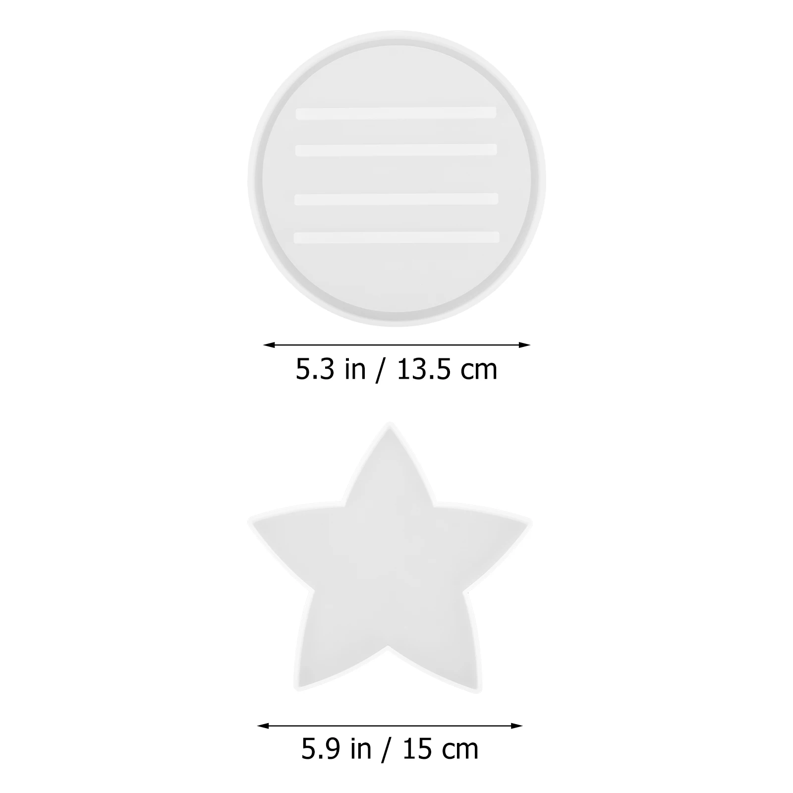 

5Pcs Star Coaster Molds Silicone DIY Resin Epoxy Moulds Home Decor Cup Mat Molds Jewelry Diy Resin Epoxy Moulds Accessories