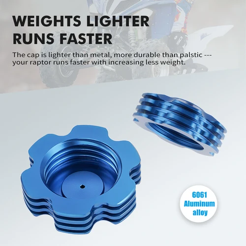 Imagen 2 del producto NICECNC ATV tapa de tanque de gasolina y combustible para Yamaha RAPTOR 700R 2013-16 2018-22 Raptor 700 2006-2011 13-22 RT100 TTR110 Accesorios