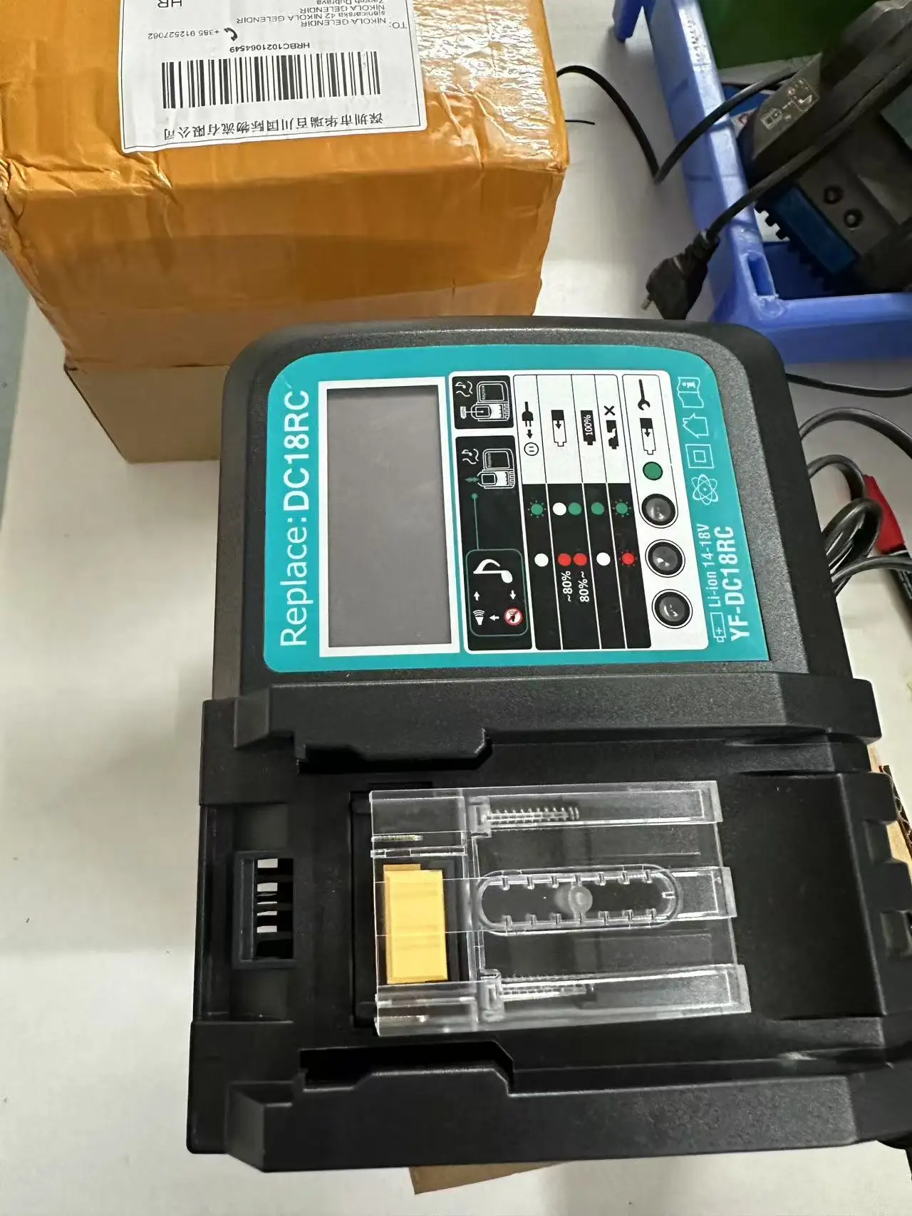 

Original DC18RC Batteries Charger For Makita 14.4V 18V BL1830，Bl1430，DC18RF，BL1815，LXT400，BCl180W，DC18RD，DC18RE，DC18SF，BL1860