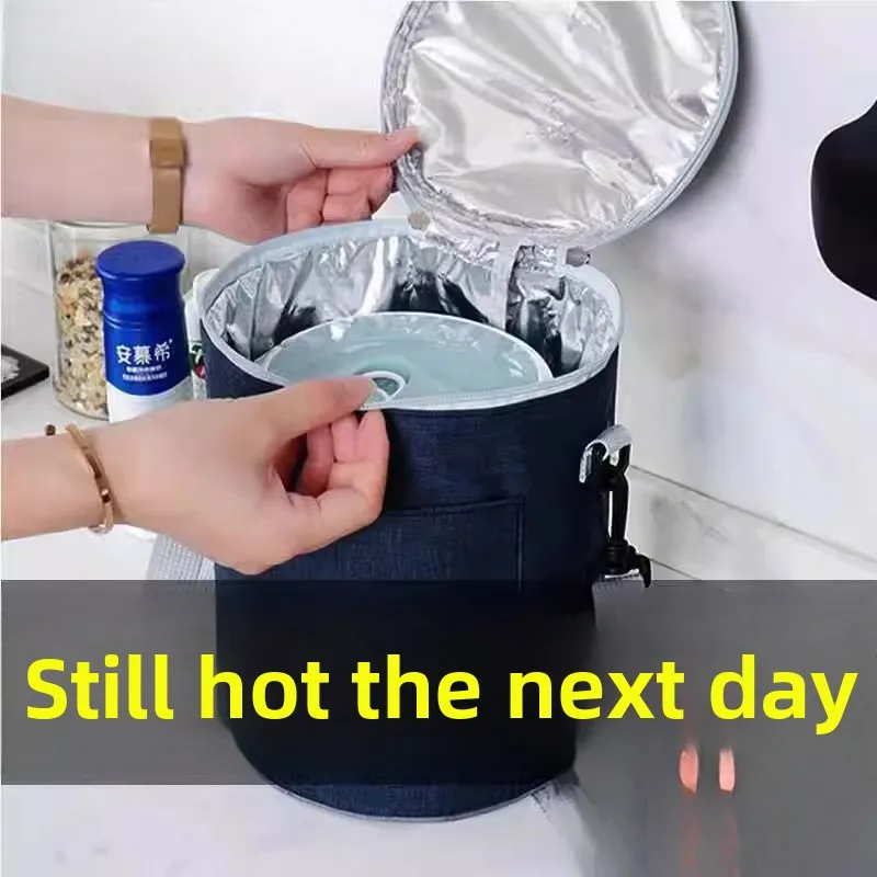 thickened-aluminum-foil-round-insulated-lunch-box-bag-handbag-food-container-cover-long-lasting-thermal-insulation-outer