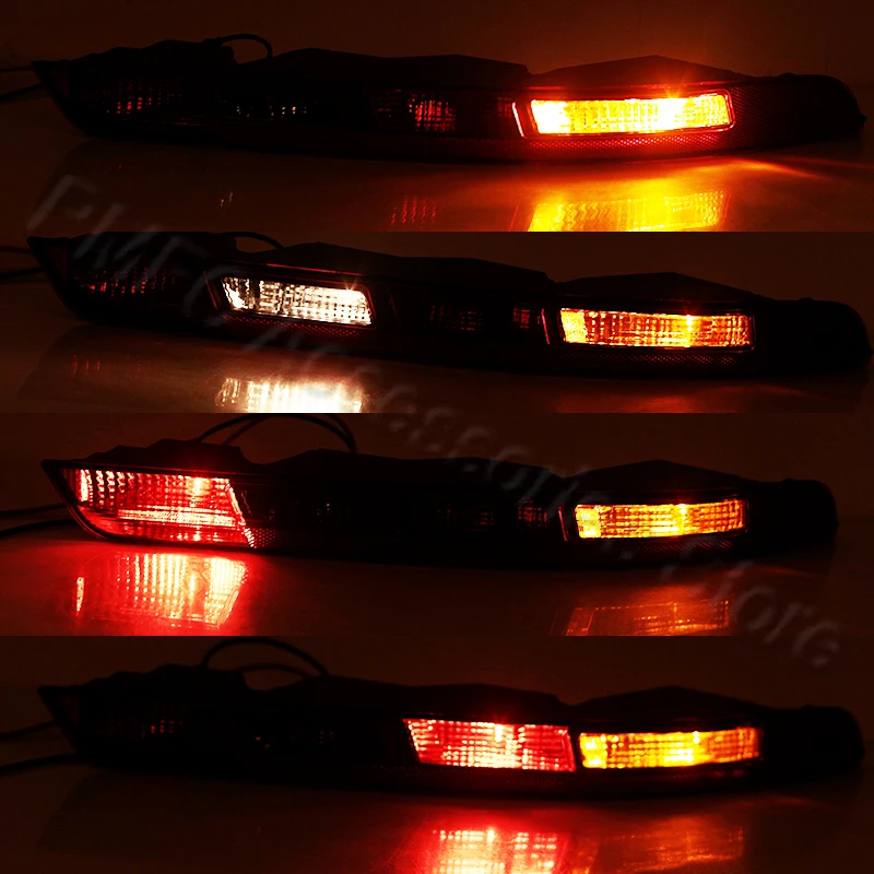 PMFC Car Rear Bumper Brake Light Warning Reverse Fog Lamp Tailight With Bulb For Audi Q3 2016 2017 2018 8UD945095B 8U0945096B