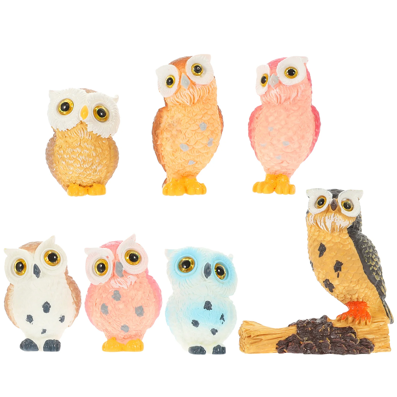 

Owl Garden Adorn Micro Landscape Figure Mini Animals Decoration Craft Miniatures