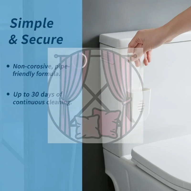 

1Pcs Toilet Tank Cleaning Tablet Holder 3.7 X 2.9x 0.7'' Toilet Bowl Tablet Hanging Organizer For Universal Toilet Cleaner Caddy