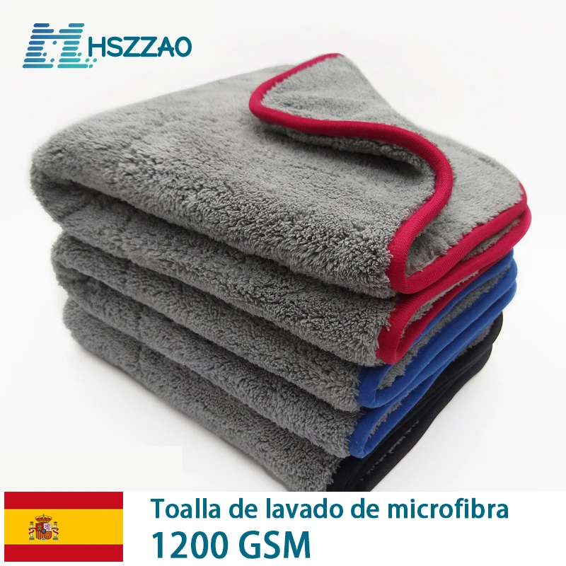 Limpieza automática de coches, 42x48cm, Wassen Doek, microfibra, Handdoek, trapo Voor, Dikke, microfibra, Voor, cuidado del coche Keuken