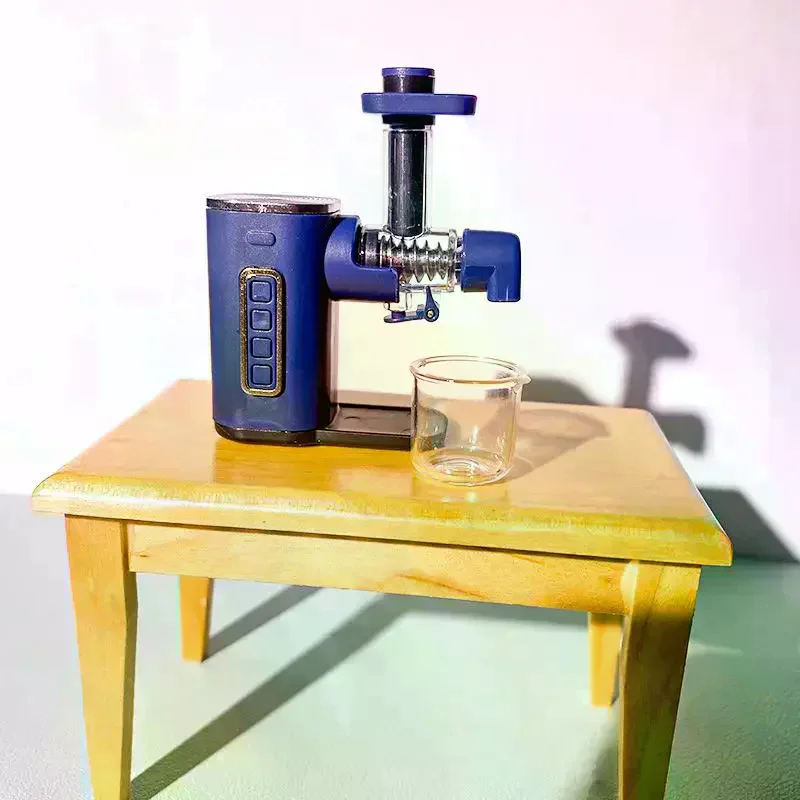 1 Set Mini Gioco di Cibo Frutta Spremiagrumi Macchina Scala 1:12 Casa Delle Bambole In Miniatura Spremiagrumi Frullatore Modello di Simulazione Decorazione Della Scena