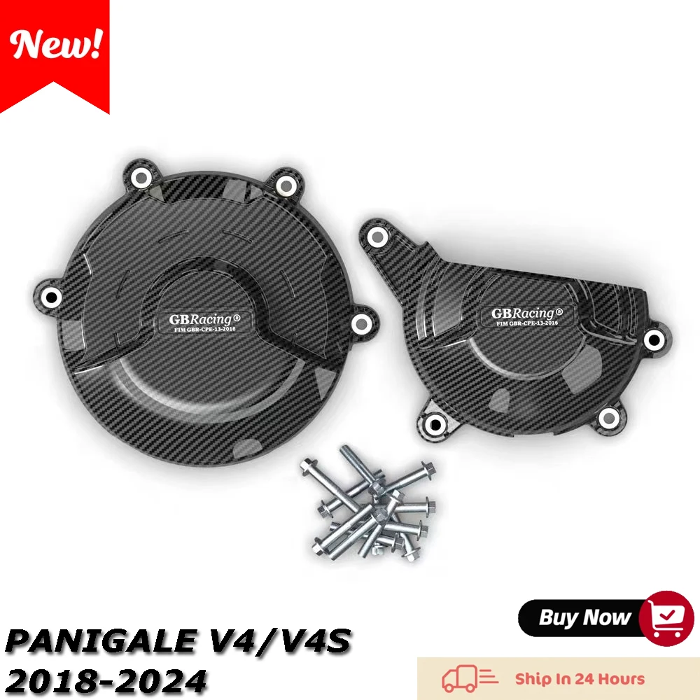 

for Ducati V4 Panigale V4S 2018-2024 Nylon and Fiberglass Composite GBRacing Engine Protection Cover Motorcycle Accessories