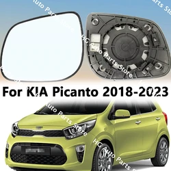 For KIA Picanto 2018-2023 87611-G6000 87621-G6000 Car External Rearview Mirror Glass Door Mirror Lens Reversing Lens Accessories