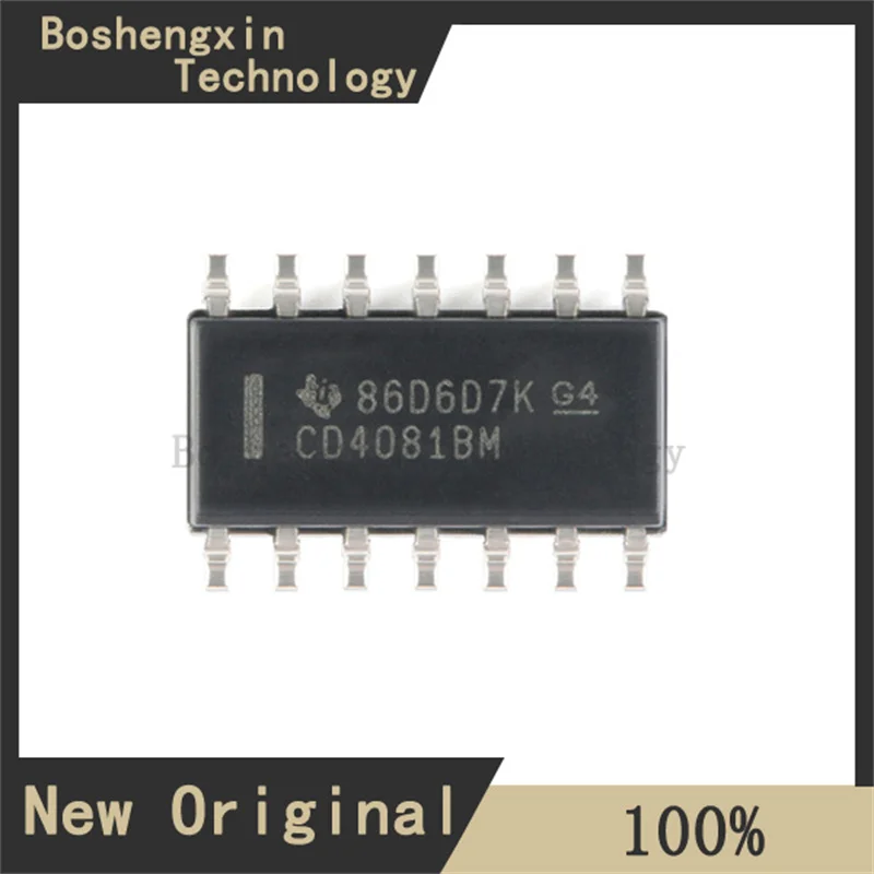 10Pcs CD4081BM96 4-channel, dual-input, 3V to 18V AND gate SOIC-14 CD4081BM96
