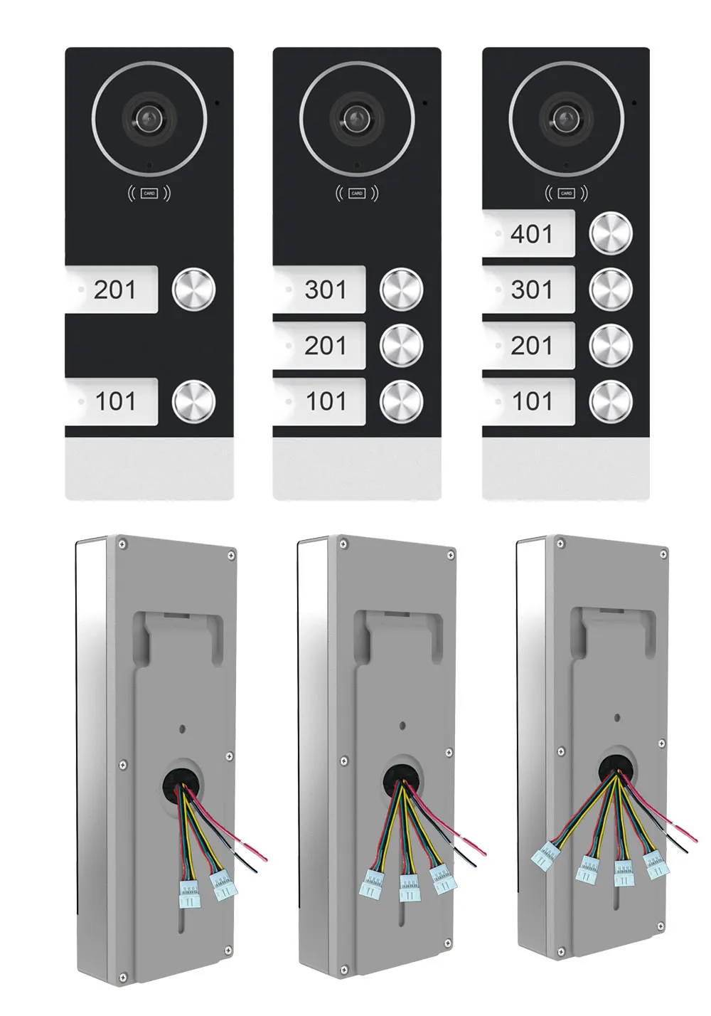 Imagem -03 - Tuya wi fi Vídeo Porteiro Campainha Intercom 10 Polegada Monitor Touchscreen App Cartão de Varredura Desbloqueio para Apartamentos Familiares Cam