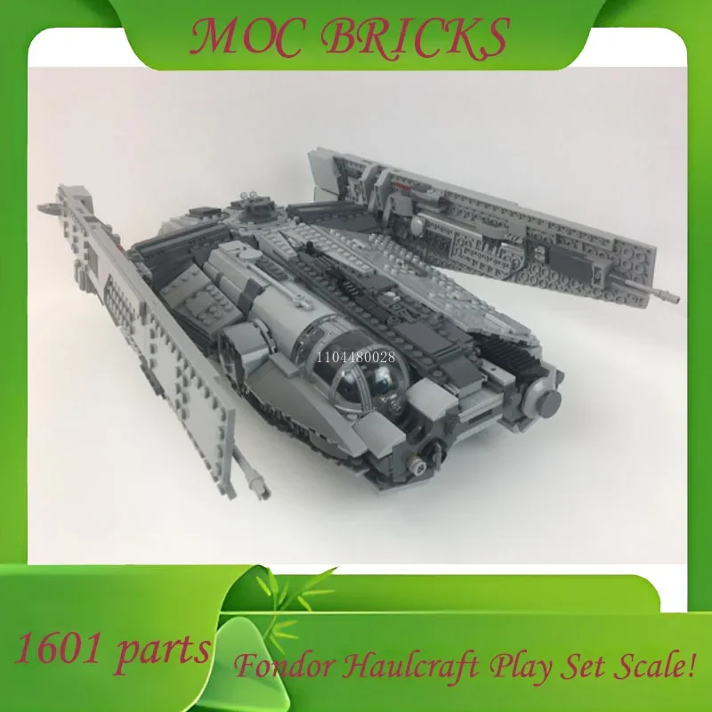 مخصص 1601 أجزاء سفينة الفضاء معركة MOC فندان Haulcraft اللعب مجموعة مقياس الحرب العسكرية نموذج العمارة لتقوم بها بنفسك تجميع نموذج الهدايا #2