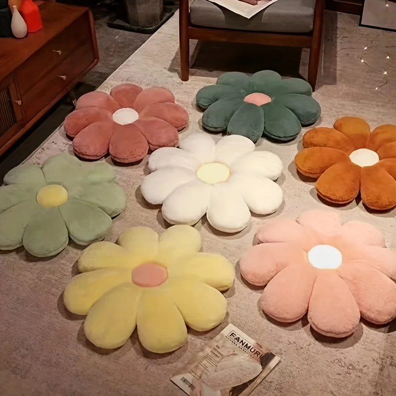 

80x80cm Giant Sun Flower Cute Shaped Cushion Ergonomic Support for Long Sitting Home Decor Holiday Gift Decorative Pillows