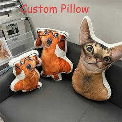 Cuscino personalizzato con foto Foto personalizzata Cuscino umanoide fai-da-te Bambole di peluche per animali domestici Cuscini di animali di peluche Divano Decorazioni per auto Regalo di compleanno