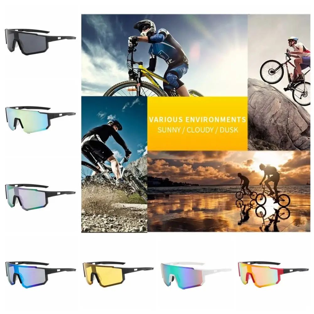 UV400 Cycling Sunglass Windproof Comfortable UV Resistant Cycling Glass Colorful HD Lens Outdoor Sport Goggle Riding