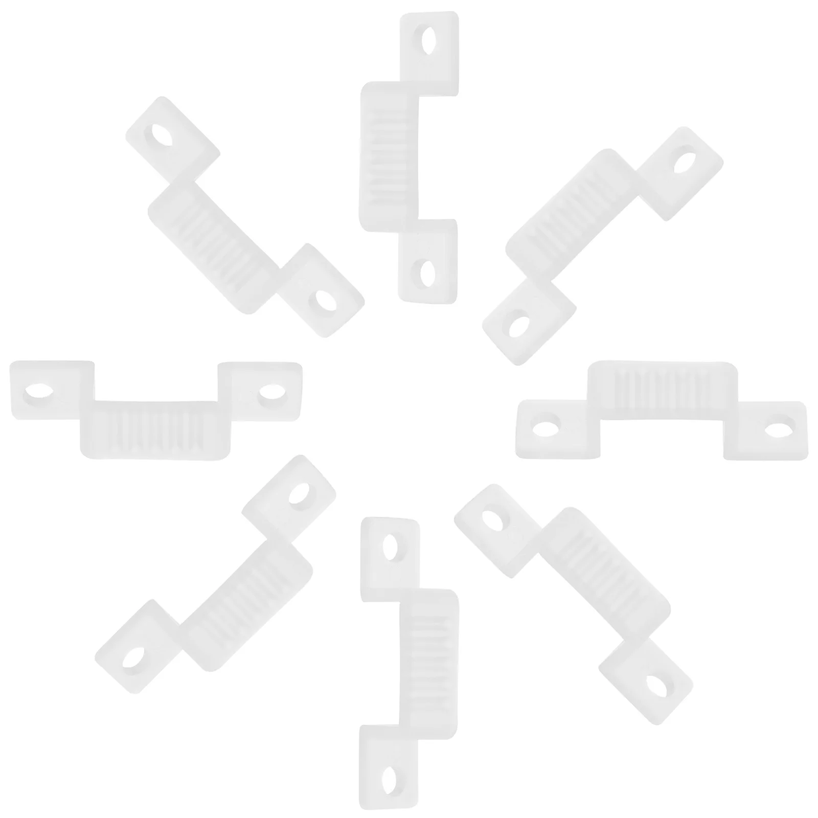 

100Pcs Light Strip Clamp Firm Plastic Material Resistant to Deformation Easy Quick Install Light Strip Clips Lamp Clamps