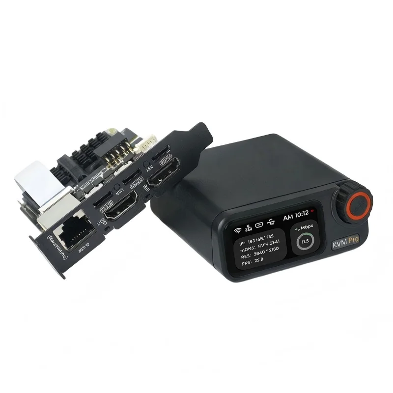 Sipeed NanoKVM-Pro PiKVM 4K IP-KVM GbE WiFi6 PoE Remote Control HomeLab Server NAS AI Agent HDMI second screen led strip