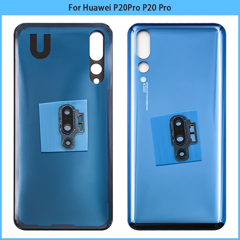 For Huawei P20Pro battery Back Cover Rear Door 3D Glass Panel P20 Housing Case With Camera Lens Replace