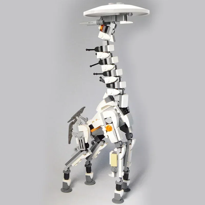 DIY BuildMoc Horizon Mecha Long-Necked Beast Monster Building Blocks Set Zero Dawn West Deer Animal Bricks Toy for Children Gift