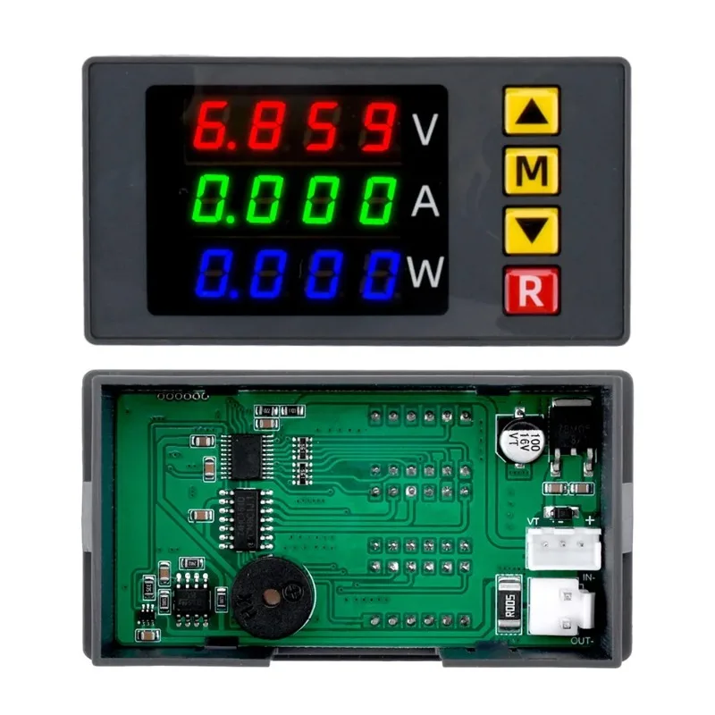 BM730 Digital Voltmeter Ammeter Power Meter With Buzzer 100V 10A 1000W Voltage Detector Current Tester Meter Wattmeter Alarm