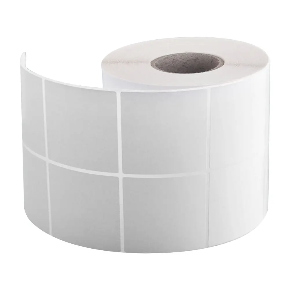 

3000 Pcs Barcode Paper Blank Labels Rolls Adhesive Printer Sticker File Folder Stickers