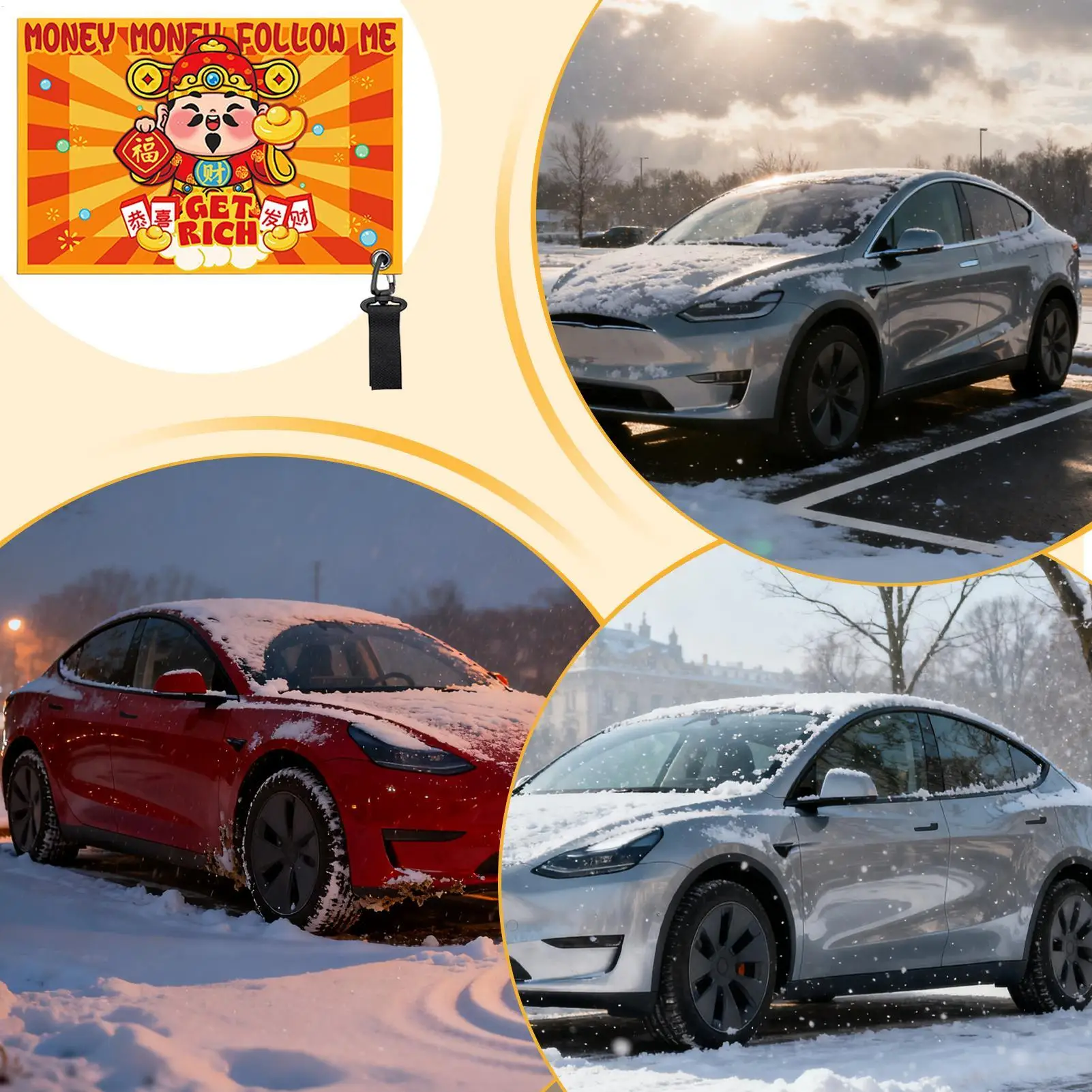 

Car Handle Cover Magnetic Anti-Freeze Sticker Weather-Resistant Auto Handle Cover For Winter Outdoor Parking Truck SUV Sedan