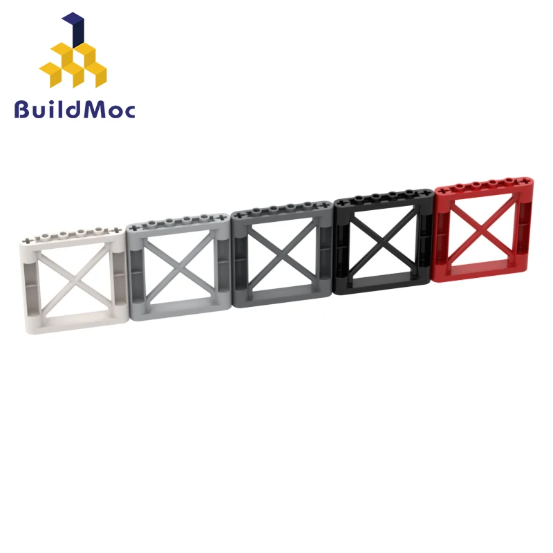 BuildMoc 10PCS Assembles Particles 64448 1x6x5 Strut Frame Bricks Building Blocks Replaceable High-Tech Part For Children