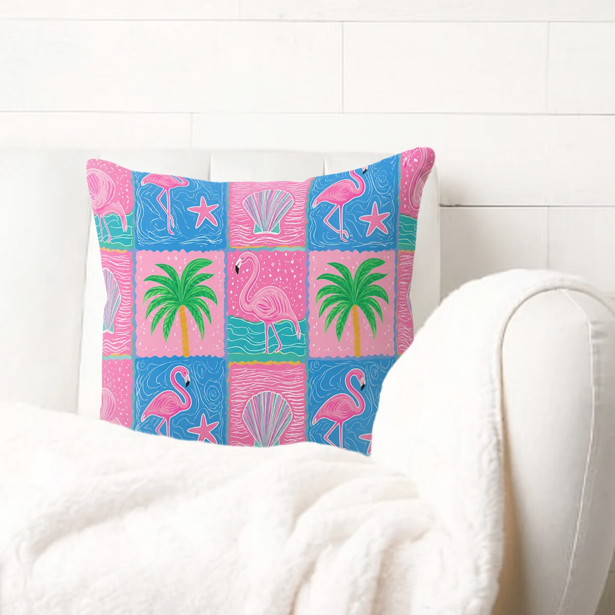 Vintage Peony Floral Pattern Polyester Pillow Cover - Stylish Square Pillow Case for Home Sofa Bedroom Decor, No Insert Included