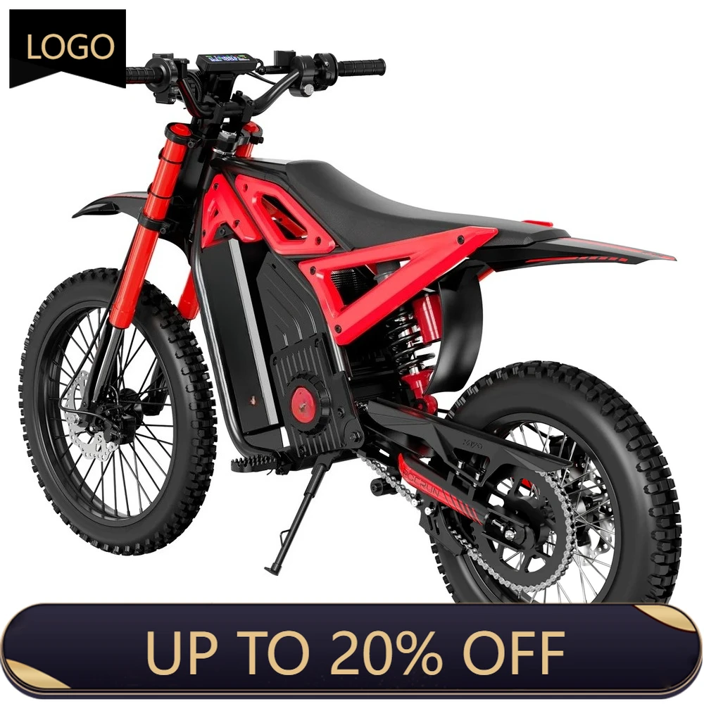 QQAr high-speed electric off-road vehicle 60V off-road electric motorcycle, adult endurance electric bicycle, adult dual