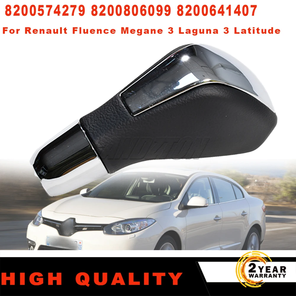 New Car Gear Shift Knob Black For Renault Fluence Megane 3 Laguna 3 Automatic 6 Forward 8200574279 8200806099 8200641407