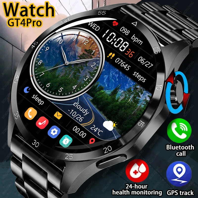 Huawei-reloj inteligente GT4Pro para hombre y mujer, pulsera con pantalla HD, Bluetooth, llamadas, NFC, resistente al agua IP68, control del azúcar