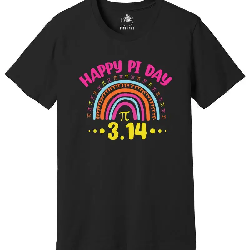 

Футболка Pi Day Funny Math Lover Rainbow Happy 3-14