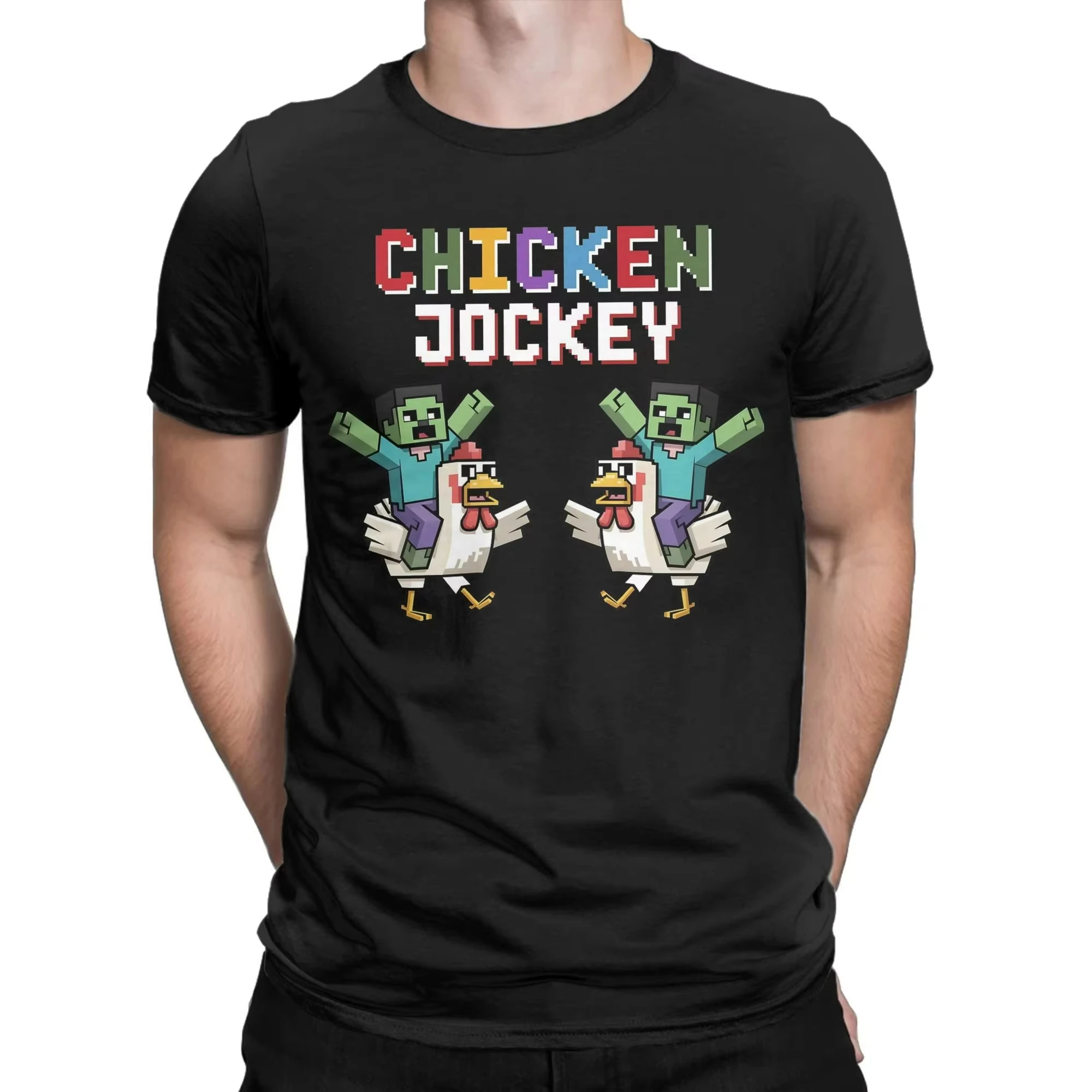 

Summer Steve's Lava Chicken Pixel 2025 Movie T Shirts Men Women Cotton Tee Short Sleeve Clothing Motorcycle Casual Loose Tops