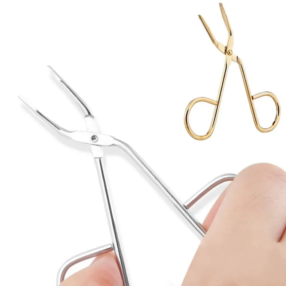 1Pcs Professional Scissor Type Eyebrow Tweezer Fine Hairs Puller Eye Brow Nose Hair Removal Beauty Makeup Tools Accessories