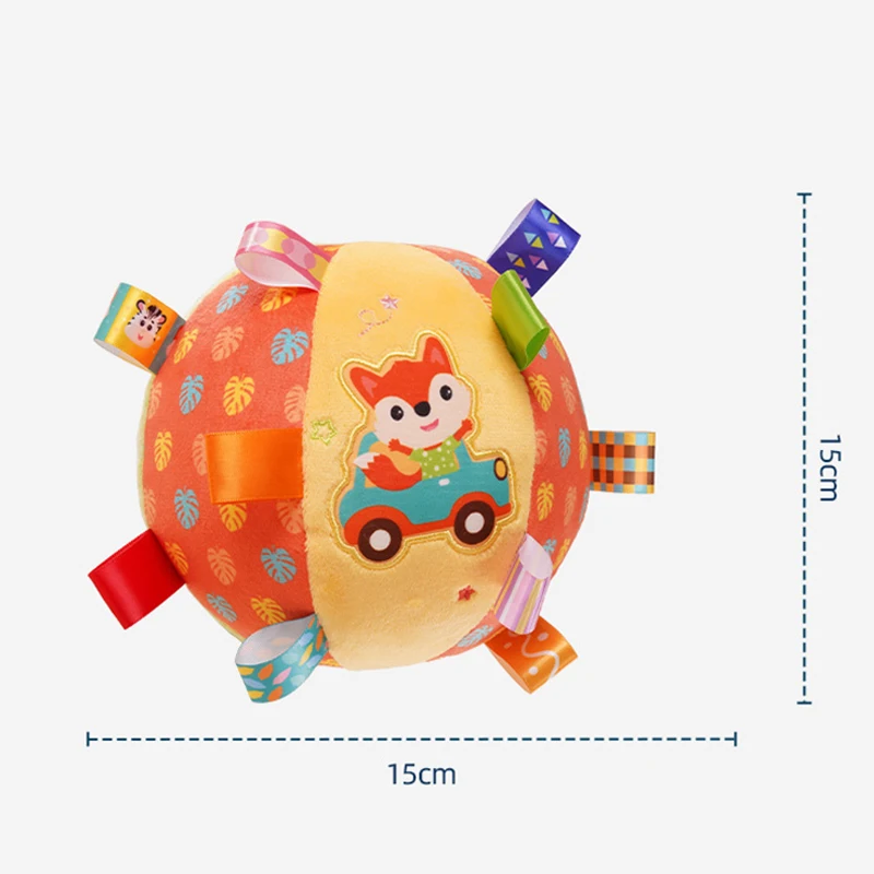 Baby Toys 0 12 Months Soft Plush Sensory Rattle Ball Toy for Newborns Cartoon Animals Interactive Toys Educational Toy Kids Ball