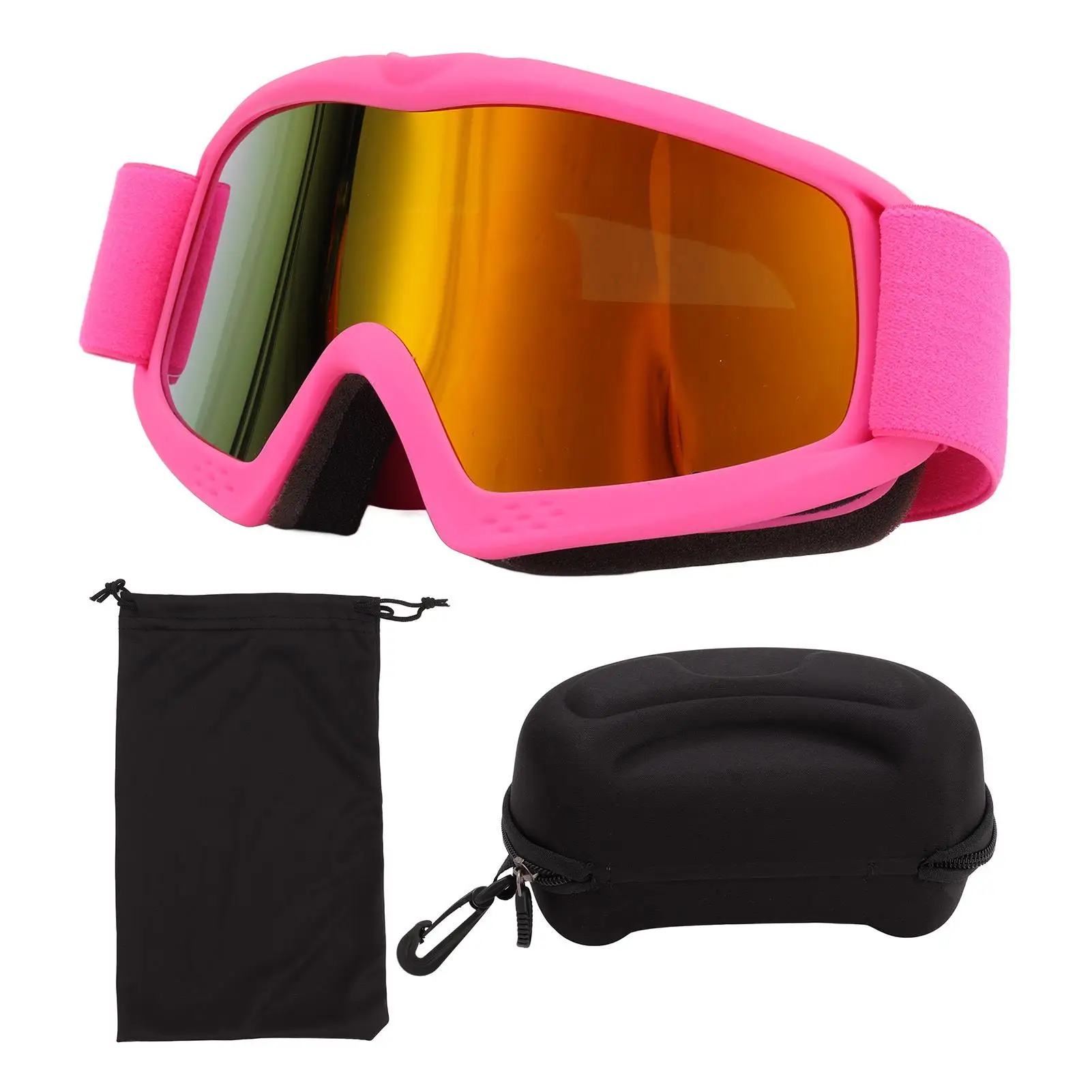 Anti-Fog Ski Goggles with HD Lens, UV Protection & Shock Resistance - Adjustable Snowboard Eyewear for Winter Sports