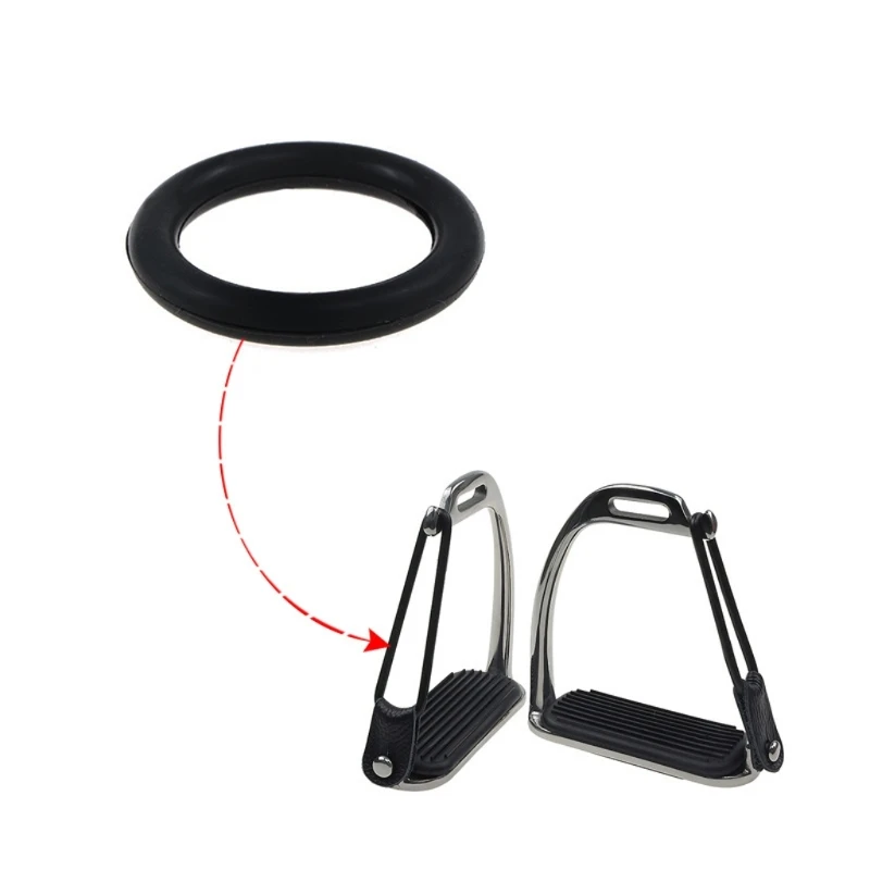 Q84C Replacement Foot-Iron Band for Horse Equipment, Flexible Rubber Construction for Routine Maintenance and Upkeep