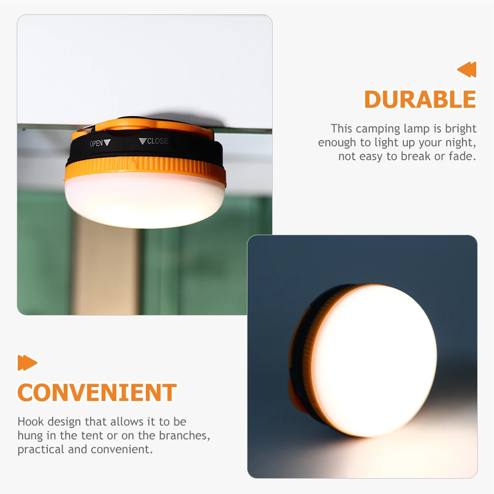 

Outdoor LED Camping Lantern Bright Portable Operated Tent Light for Hiking Fishing Hunting ABS PP Durable Lightweight