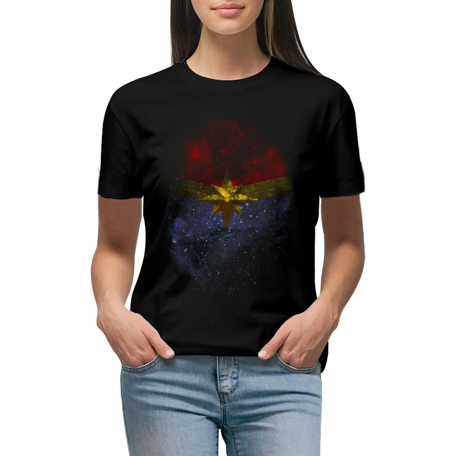 

Cosmic Star T-Shirt customs design your own new edition plus size tops Women's clothing